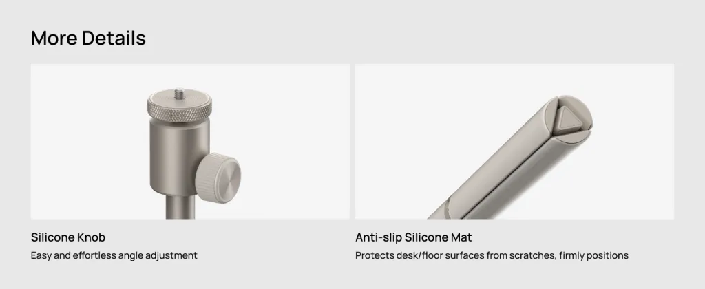 XGIMI Compact Multi-Function Stand	with anti slip silicone mat