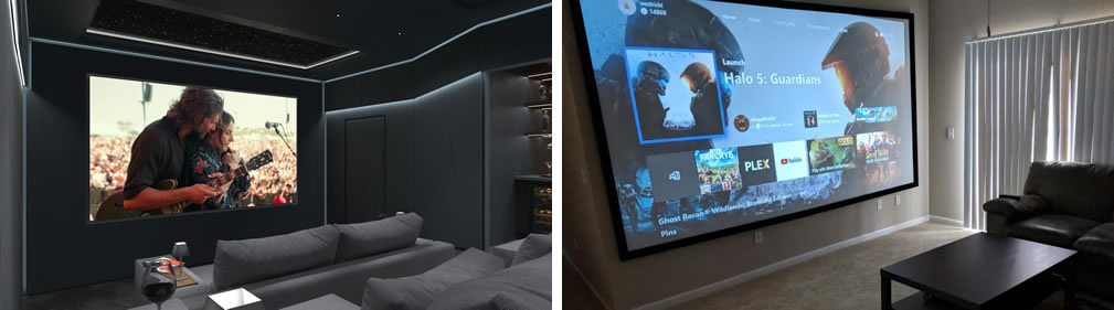 home theatre projector brightness