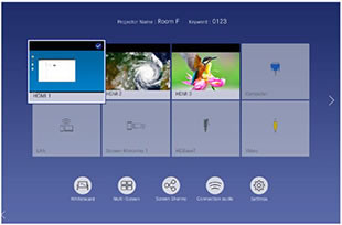 EB-1480Fi Home Screen