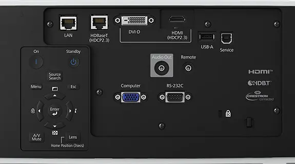 Epson EB-PU1008B rear panel