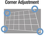 Panasonic PT-VMZ72 Corner Adjustment