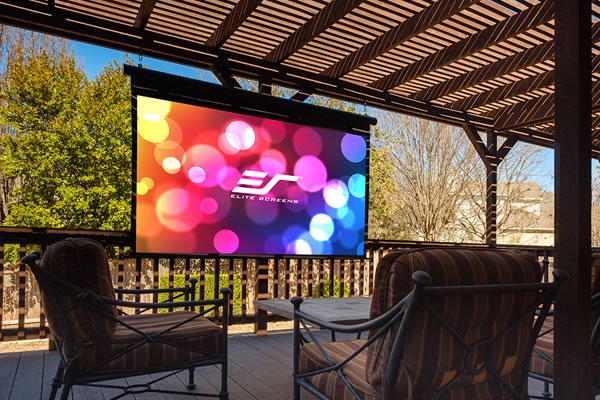 Elite outdoor pull down screen