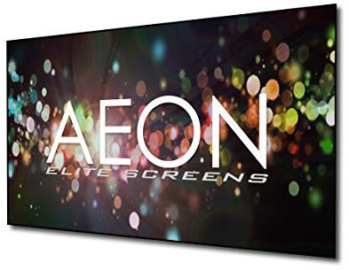 Elite Screens Aeon 'Frameless' Fixed Frame Projector Screen White