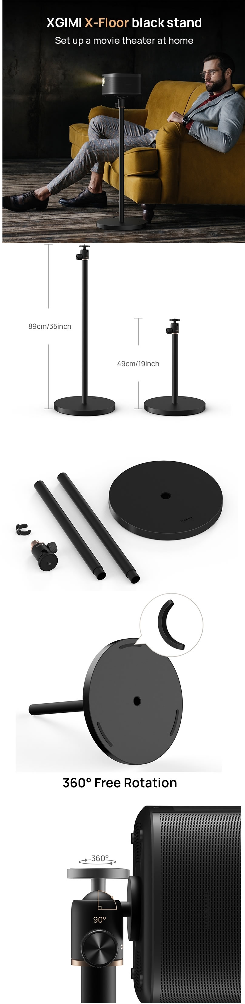 Xgimi X-Floor stand specifications