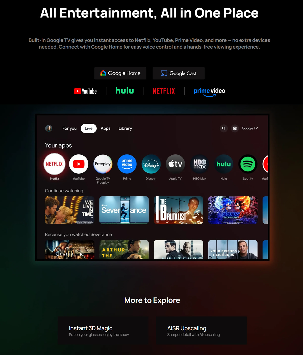 Xgimi Horizon 20 Pro Streaming
